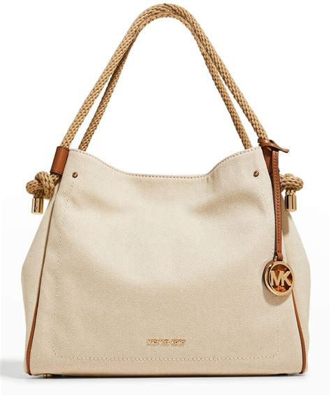 michael kors isla large signature satchel|Michael Kors.